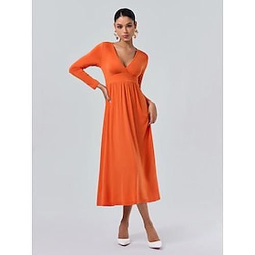 Tencel Ruched Jersey Crossover Maxi Dress - Ador.com - Modalova