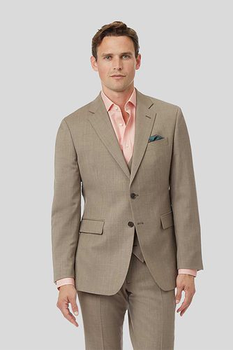 Sf Fawn Herringbone Suit Jacket Fawn size 36R - Charles Tyrwhitt - Modalova