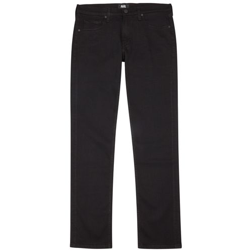 Lennox Black Slim leg Jeans, Designer Jeans, mid Rise, Black - - W33 - Paige - Modalova