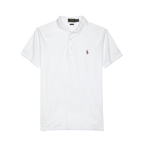 Slim Pima Cotton Polo Shirt, Shirt, Split Side - L - Polo ralph lauren - Modalova