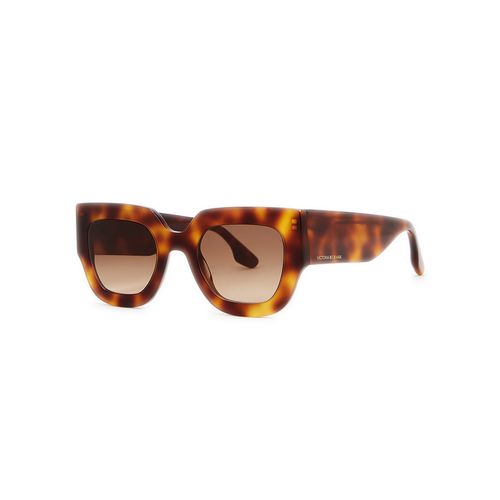 Tortoiseshell Square-frame Sunglasses - - One Size - Victoria Beckham - Modalova
