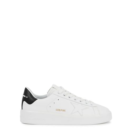 Pure Star White Leather Sneakers - Golden Goose - Modalova