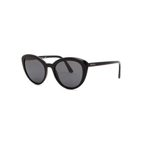 Cat-eye Sunglasses , Designer-stamped Grey Lenses, Designer-stamped Arms, 100% UV Protection - Prada - Modalova