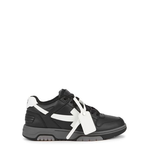 Out Of Office Black Leather Sneakers - Off-White - Modalova