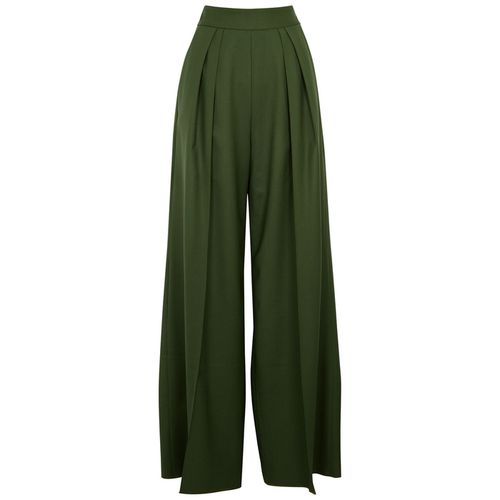 Gretta Green Wide-leg Wool-blend Trousers - Brøgger - Modalova
