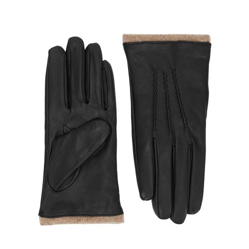 Dents Lorraine Black Leather Gloves - Dents - Modalova