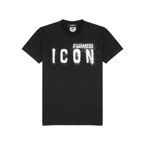 Icon Logo-print Cotton T-shirt - Dsquared2 - Modalova