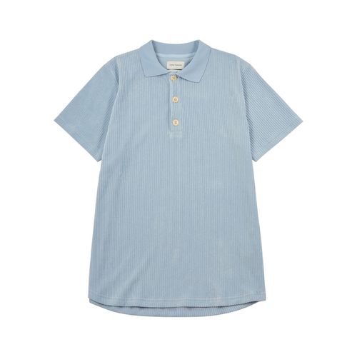 Tabley Blue Stretch-corduroy Polo Shirt - Oliver Spencer - Modalova