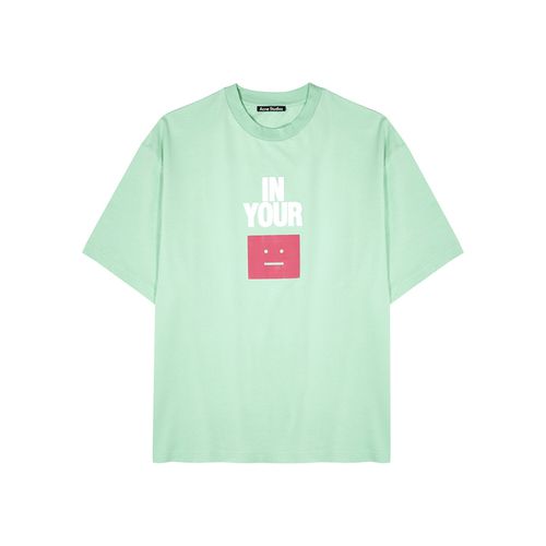 Mint Printed Stretch-cotton T-shirt - Acne Studios - Modalova