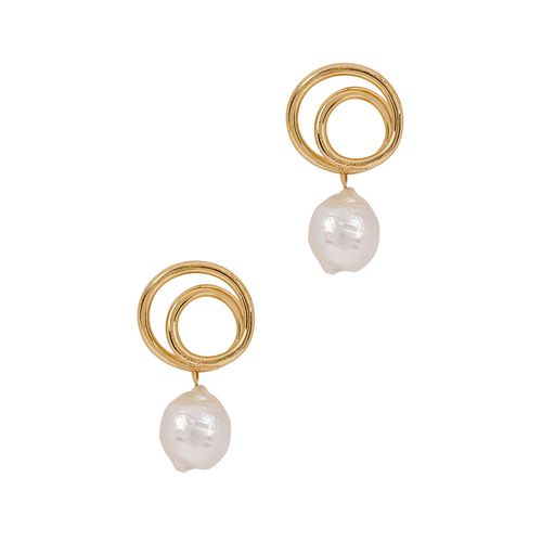 Swirl And Gold Vermeil Earrings - Completedworks - Modalova