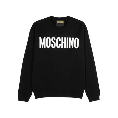 Logo Cotton Sweatshirt - Moschino - Modalova