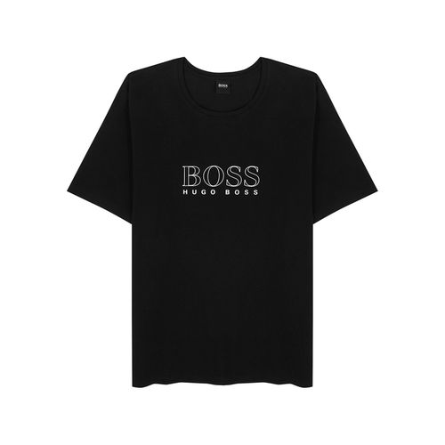 Logo-print Stretch-cotton T-shirt - Boss - Modalova