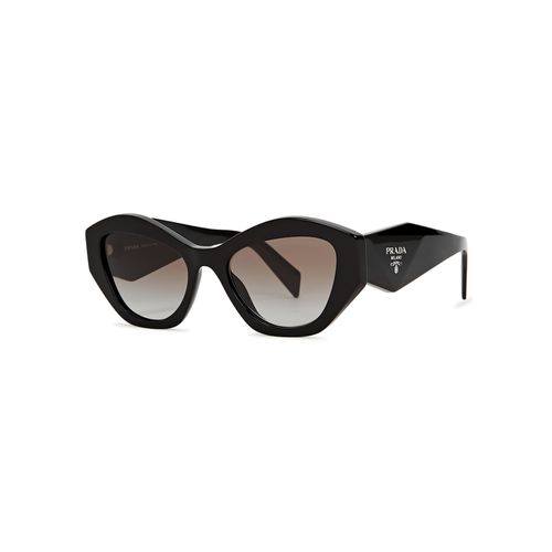 Cat-eye Sunglasses , Designer-engraved Graduated Grey Lenses, Designer-stamped Arms, 100% UV Protection - Prada - Modalova