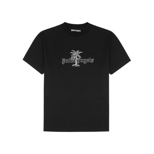 Logo Cotton T-shirt - Palm Angels - Modalova