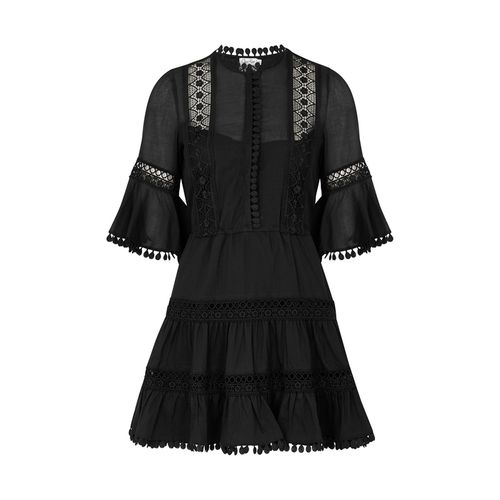 Agatha Lace-trimmed Cotton-blend Mini Dress - Charo Ruiz - Modalova