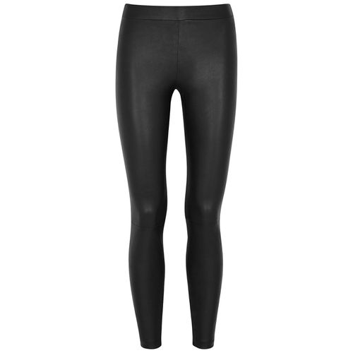 Vince Black Leather Leggings - S - Vince - Modalova