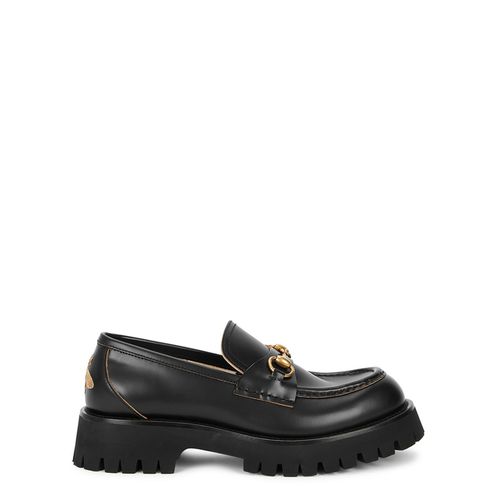 Gucci Harald Black Leather Loafers - Gucci - Modalova