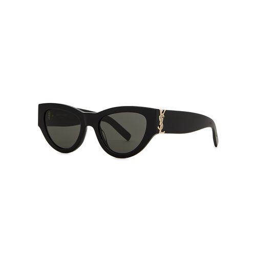 Cat-eye Sunglasses, Sunglasses, , Grey Lenses - Saint Laurent - Modalova