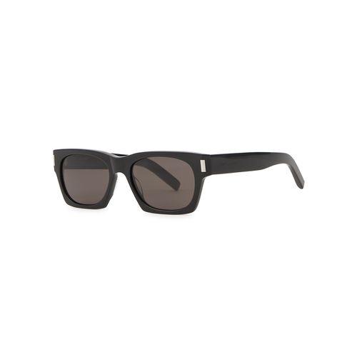 SL402 Rectangle-frame, Sunglasses, Brown Lenses - Saint Laurent - Modalova