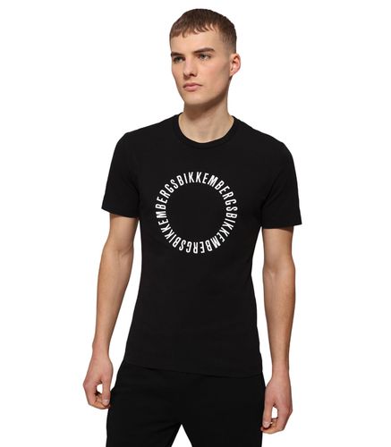 Camiseta para Hombre Negra - Circular Print S - Bikkembergs - Modalova