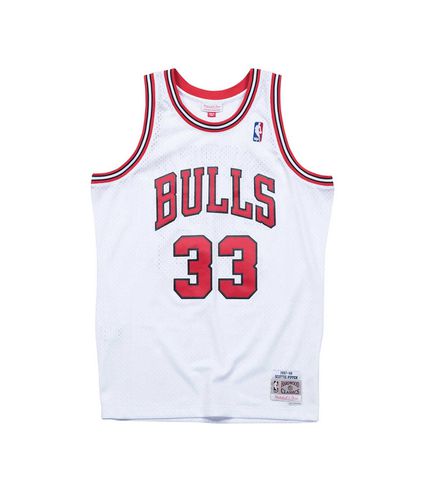 Camiseta para Hombre Blanca - Bulls NBA Home SwingMan L - Mitchell & Ness - Modalova