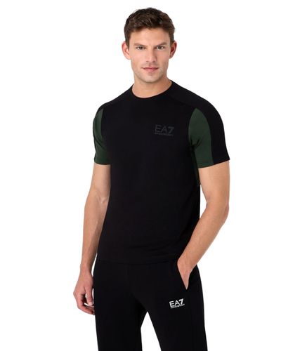 Armani - Camiseta Negra para Hombre - Athletic Colour Block XXL - EA7 - Modalova