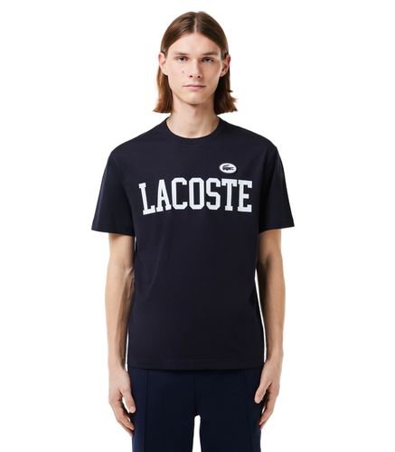 Camiseta Azul Marino para Hombre - Insignia L - Lacoste - Modalova