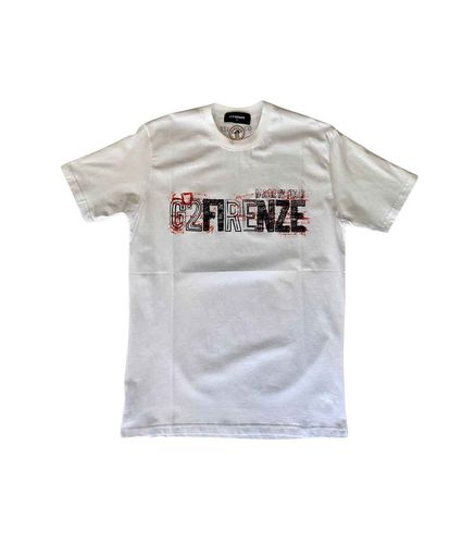 G2Firenze - Camiseta Blanca para Hombre - graffiti M - G2 Firenze - Modalova