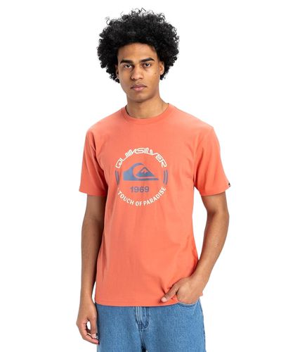 Camiseta Roja para Hombre - Circle Logo M - Quiksilver - Modalova