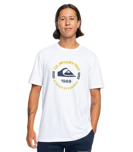 Camiseta Blanca para Hombre - Circle Logo L - Quiksilver - Modalova