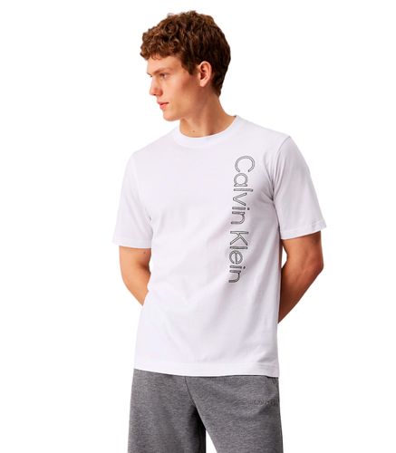 Camiseta Blanca para Hombre - Graphic S/S L - Calvin Klein - Modalova