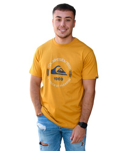 Camiseta Amarilla para Hombre - Circle Logo M - Quiksilver - Modalova