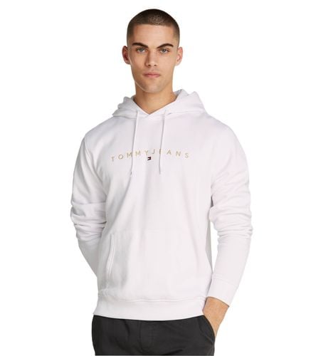 Sudadera Blanca para Hombre - Linear Gold S - Tommy Jeans - Modalova