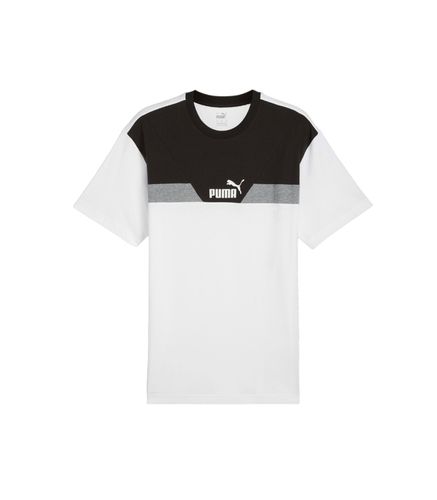 Camiseta Blanca para Hombre - Color Bloc L - Puma - Modalova