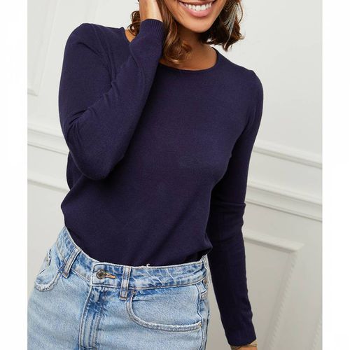 Grey Cashmere Blend Jumper - SOFT CASHMERE - Modalova