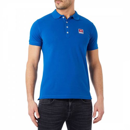 Blue Kal Patch Polo Shirt - Diesel - Modalova