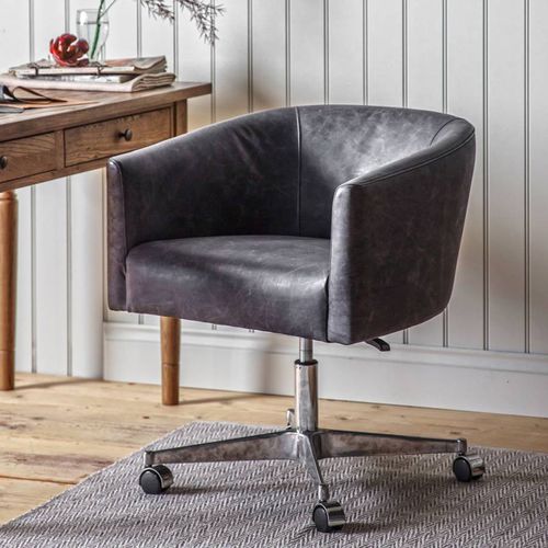 Cambridge Swivel Chair Antique Ebony - Gallery Living - Modalova