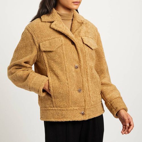 Camel Luxe Sherpa Jacket - Vince - Modalova