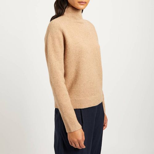 Camel Saddle Marled Wool Blend Jumper - Vince - Modalova