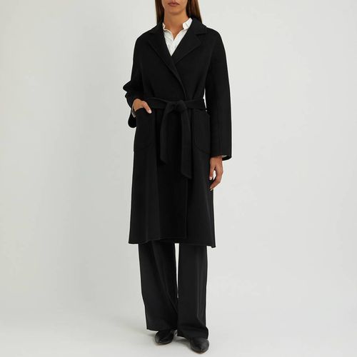 Black Cashmere Blend Wrap Coat - NÂ°Â· Eleven - Modalova