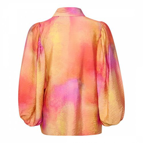 Tedral Tie Dye Puff Sleeve Blouse - Inwear - Modalova