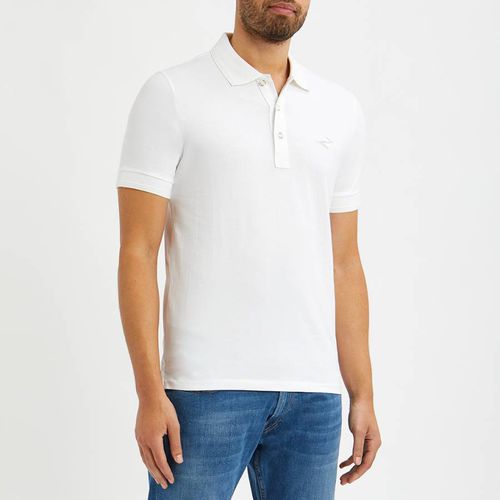 Off White Cotton Polo Shirt - Replay - Modalova