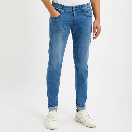 Blue Bronny Slim Stretch Jeans - Replay - Modalova