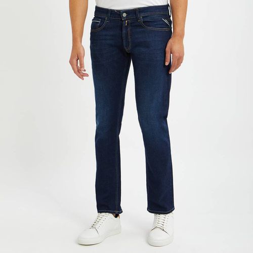 Dark Grover Straight Stretch Jeans - Replay - Modalova