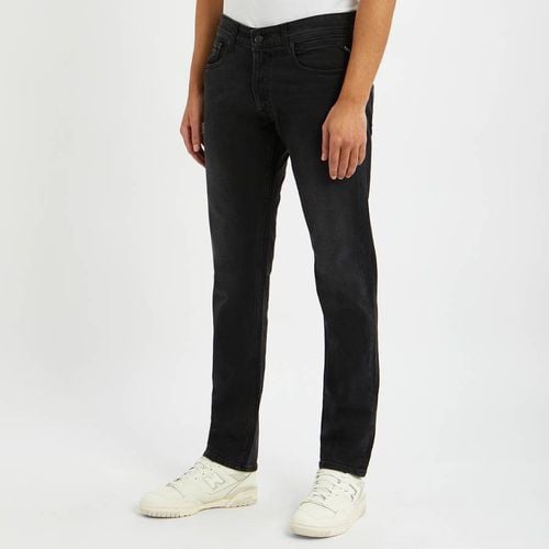 Black Grover Straight Stretch Jeans - Replay - Modalova