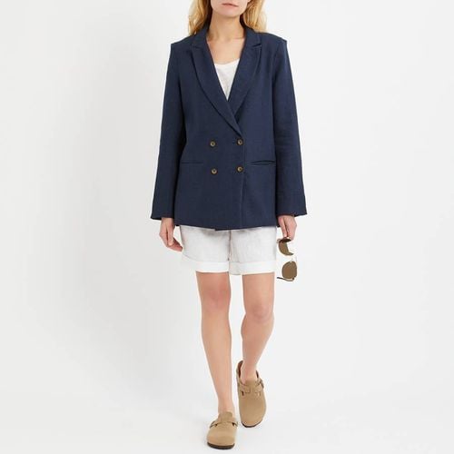 Navy Linen Blazer - N°· Eleven - Modalova