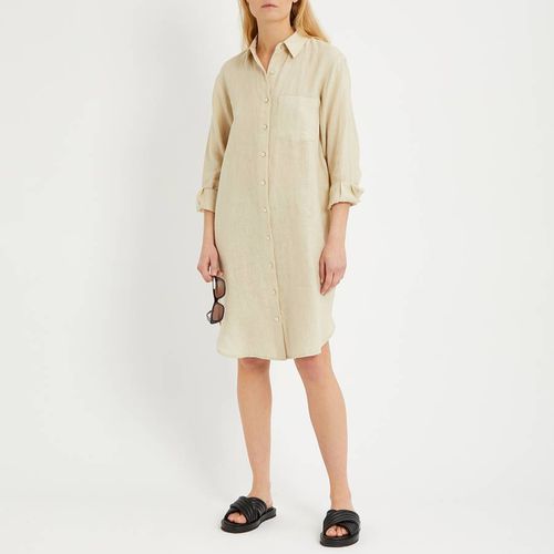 Sand Linen Shirt Dress - N°· Eleven - Modalova