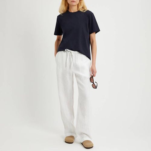 White Linen Pull On Trouser - N°· Eleven - Modalova