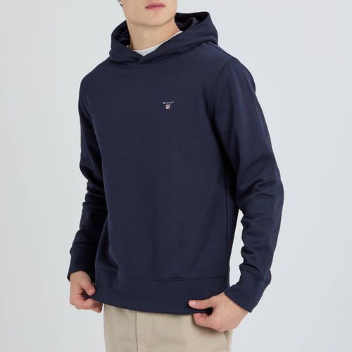 Navy Regular Fit Original Shield Cotton Blend Hoodie - Gant - Modalova