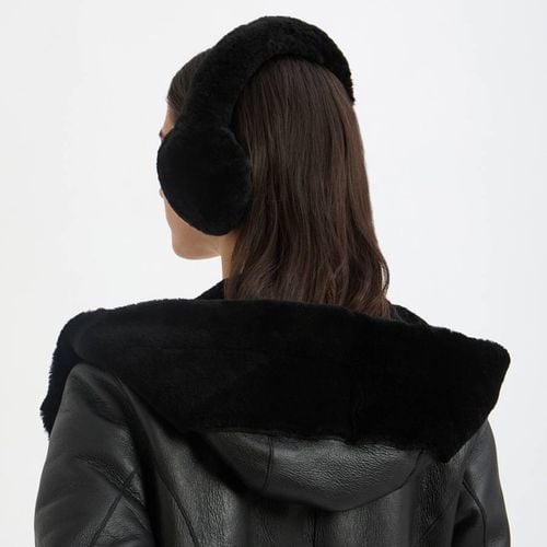 Black Shearling Fur Out Earmuffs - NÂ°Â· Eleven - Modalova